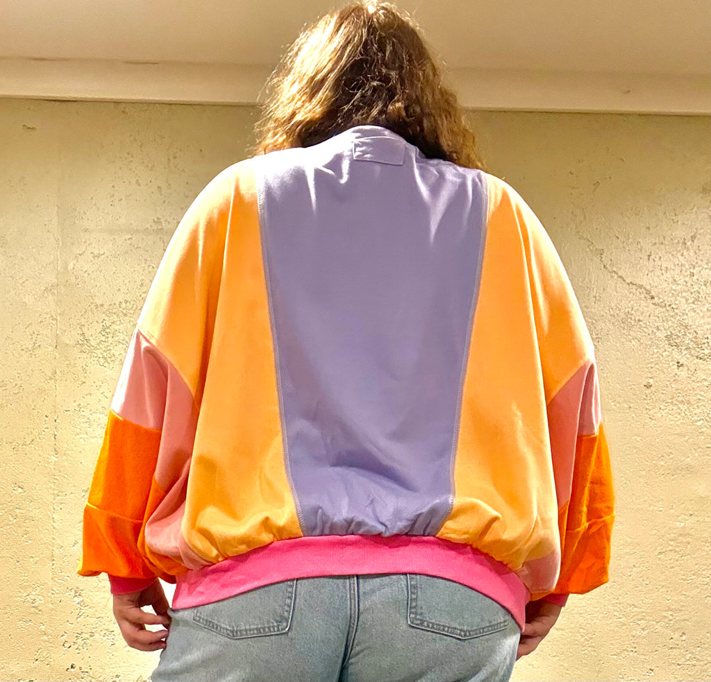 Orchid petal oversized top