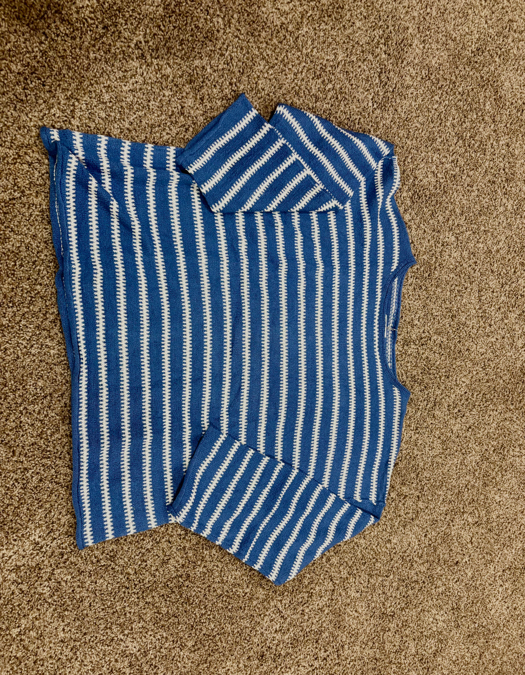 Blue strip sweater