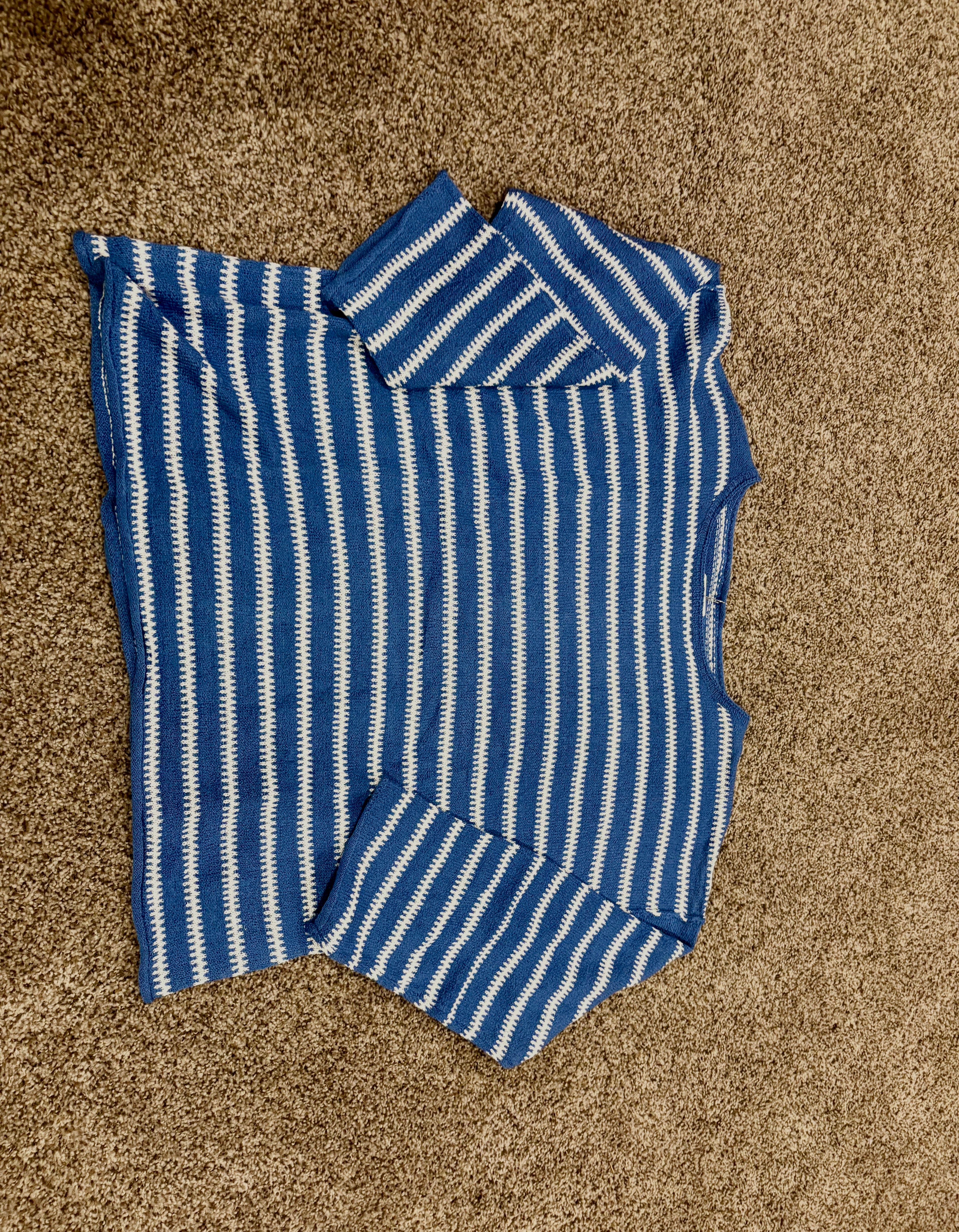 Blue strip sweater